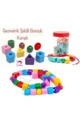 Geometrik Şekilli Boncuklar (1 kg)