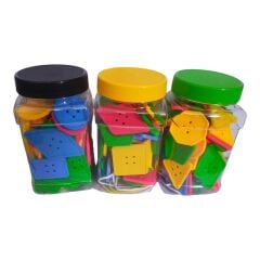 Renkli Düğmeler (Geometrik Şekilli)