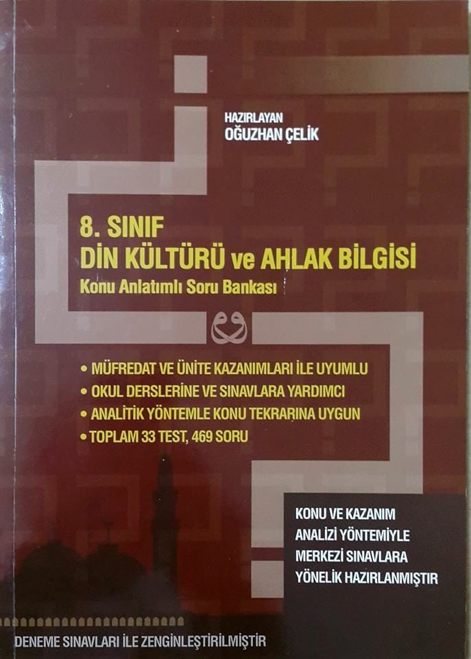 8. Sınıf Din Kültürü ve Ahlak Bilgisi Soru Bankası